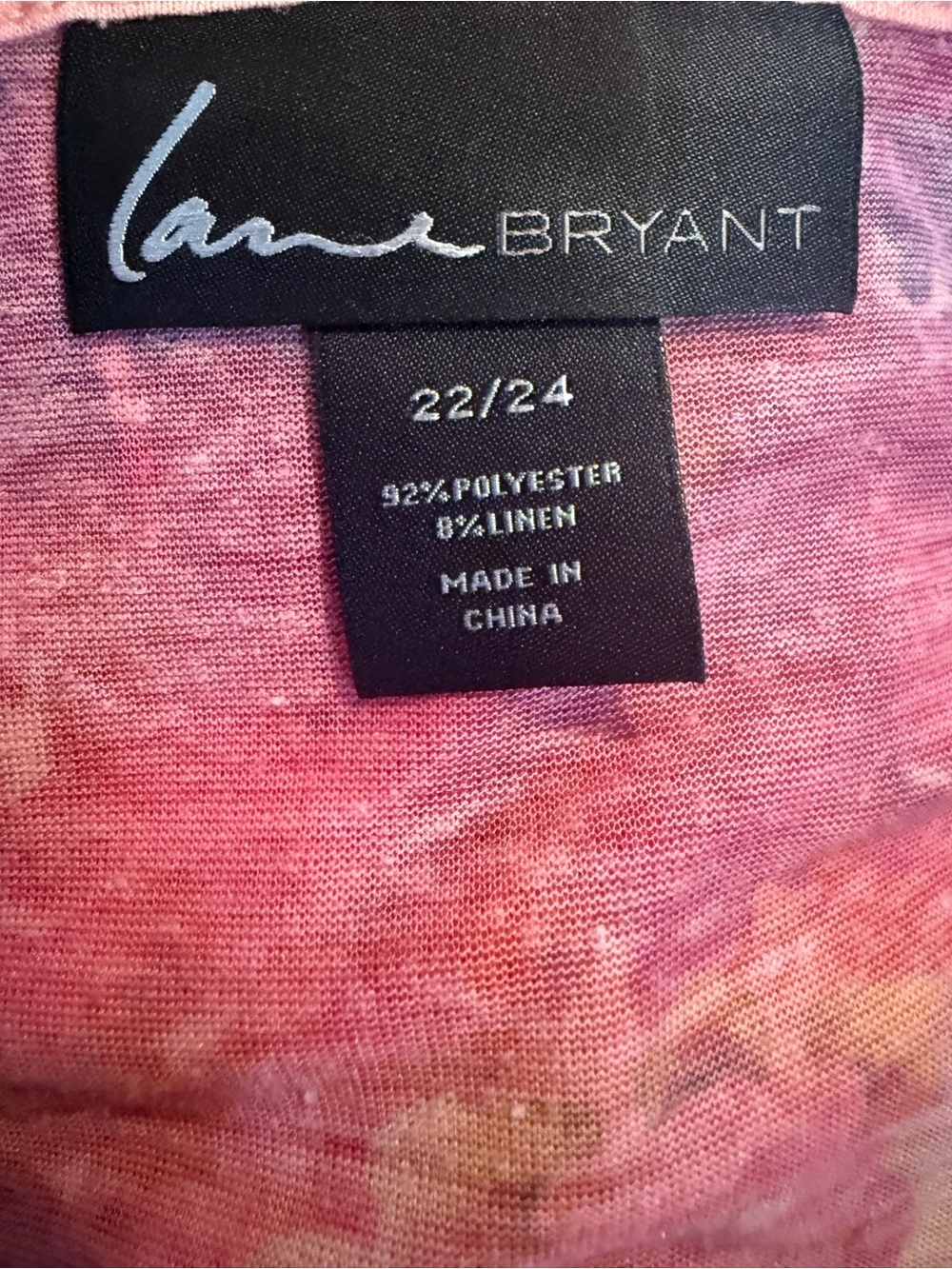 Women’s Lane Bryant sleeveless Multi-Color Scoop Neck Tank top EUC Size 22/24 - Picture 7 of 9